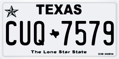 TX license plate CUQ7579