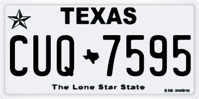 TX license plate CUQ7595