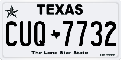 TX license plate CUQ7732