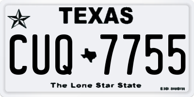 TX license plate CUQ7755