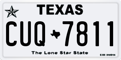 TX license plate CUQ7811