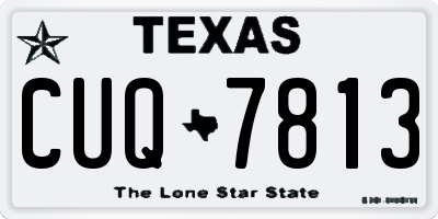 TX license plate CUQ7813