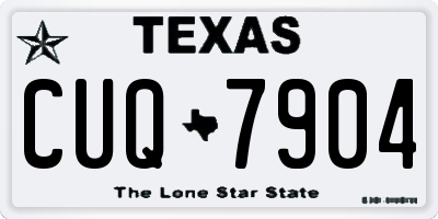 TX license plate CUQ7904
