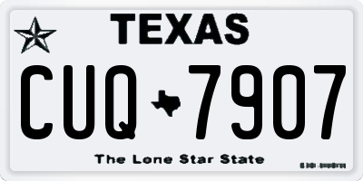 TX license plate CUQ7907