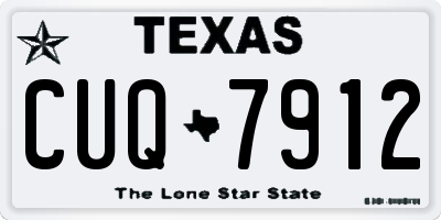 TX license plate CUQ7912