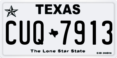 TX license plate CUQ7913
