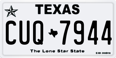 TX license plate CUQ7944