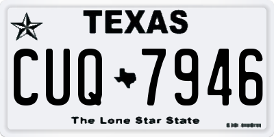 TX license plate CUQ7946