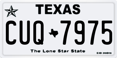 TX license plate CUQ7975