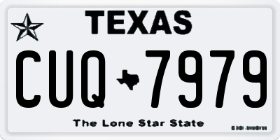 TX license plate CUQ7979