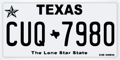 TX license plate CUQ7980