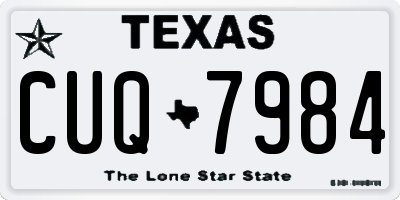TX license plate CUQ7984