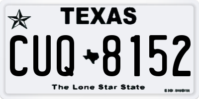 TX license plate CUQ8152
