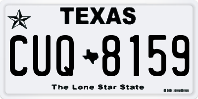 TX license plate CUQ8159