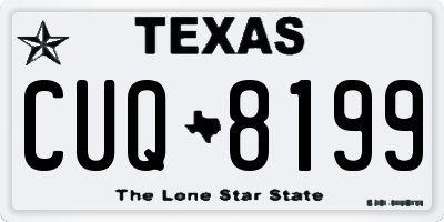 TX license plate CUQ8199