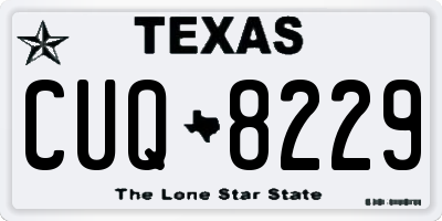 TX license plate CUQ8229