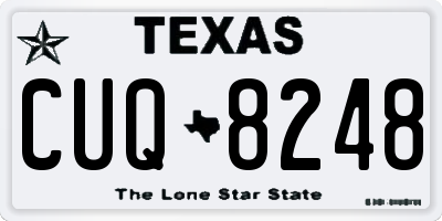 TX license plate CUQ8248