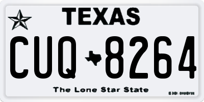 TX license plate CUQ8264