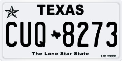 TX license plate CUQ8273