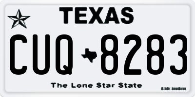 TX license plate CUQ8283