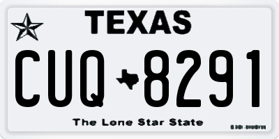 TX license plate CUQ8291