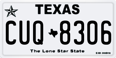 TX license plate CUQ8306
