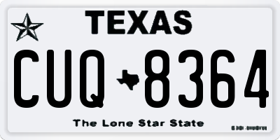 TX license plate CUQ8364