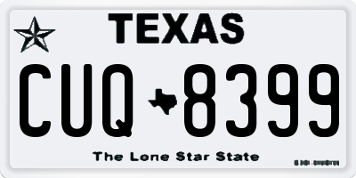 TX license plate CUQ8399