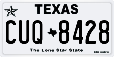 TX license plate CUQ8428