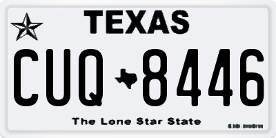 TX license plate CUQ8446
