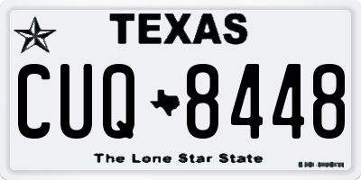TX license plate CUQ8448