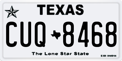 TX license plate CUQ8468
