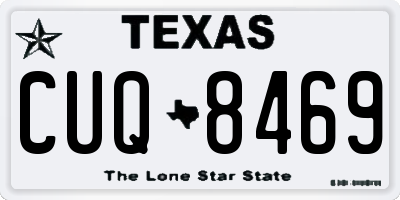 TX license plate CUQ8469