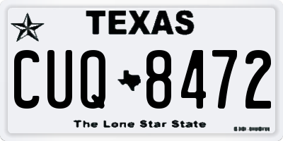 TX license plate CUQ8472