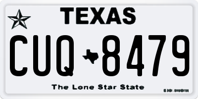 TX license plate CUQ8479