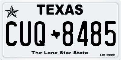 TX license plate CUQ8485