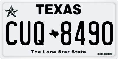 TX license plate CUQ8490