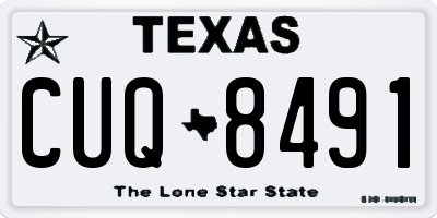 TX license plate CUQ8491