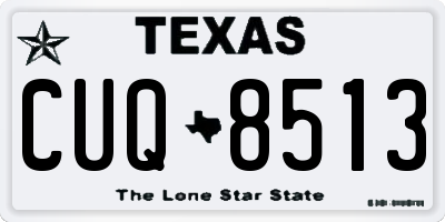 TX license plate CUQ8513
