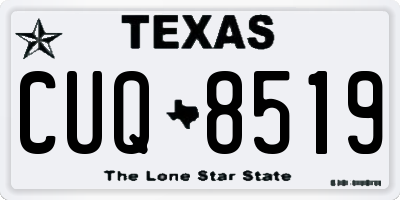 TX license plate CUQ8519