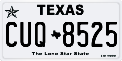 TX license plate CUQ8525