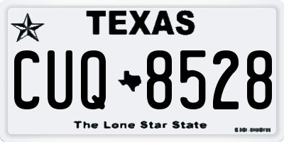 TX license plate CUQ8528