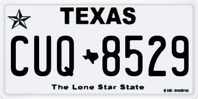 TX license plate CUQ8529