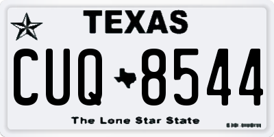 TX license plate CUQ8544