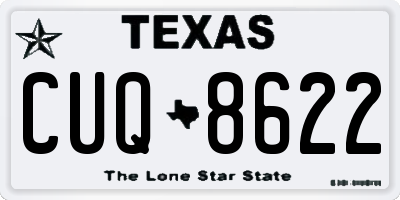 TX license plate CUQ8622