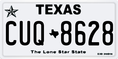 TX license plate CUQ8628