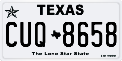 TX license plate CUQ8658