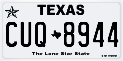 TX license plate CUQ8944