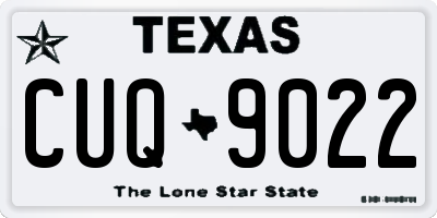 TX license plate CUQ9022
