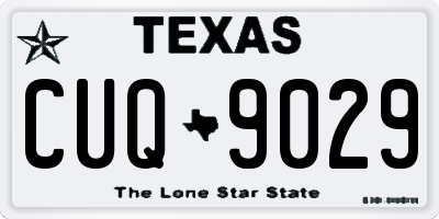 TX license plate CUQ9029